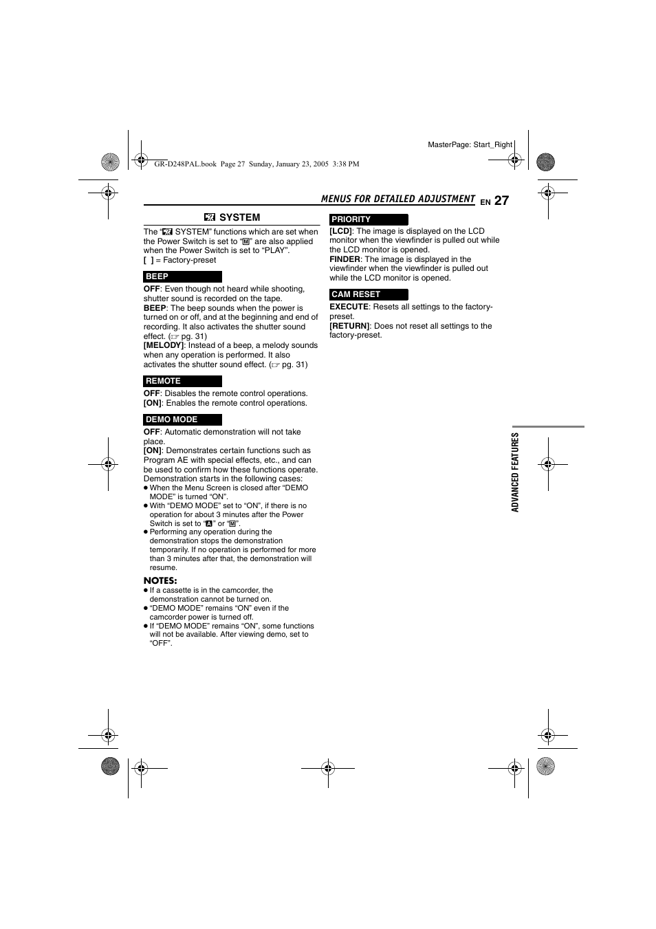 Pg. 27) | JVC GR-D248 User Manual | Page 27 / 52