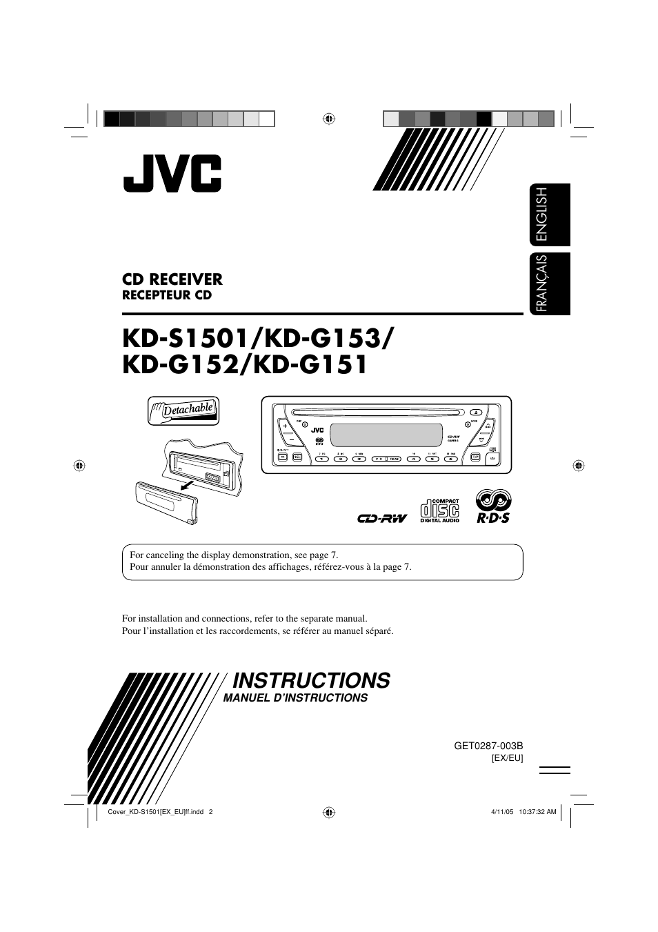 JVC GET0287-003B User Manual | 26 pages