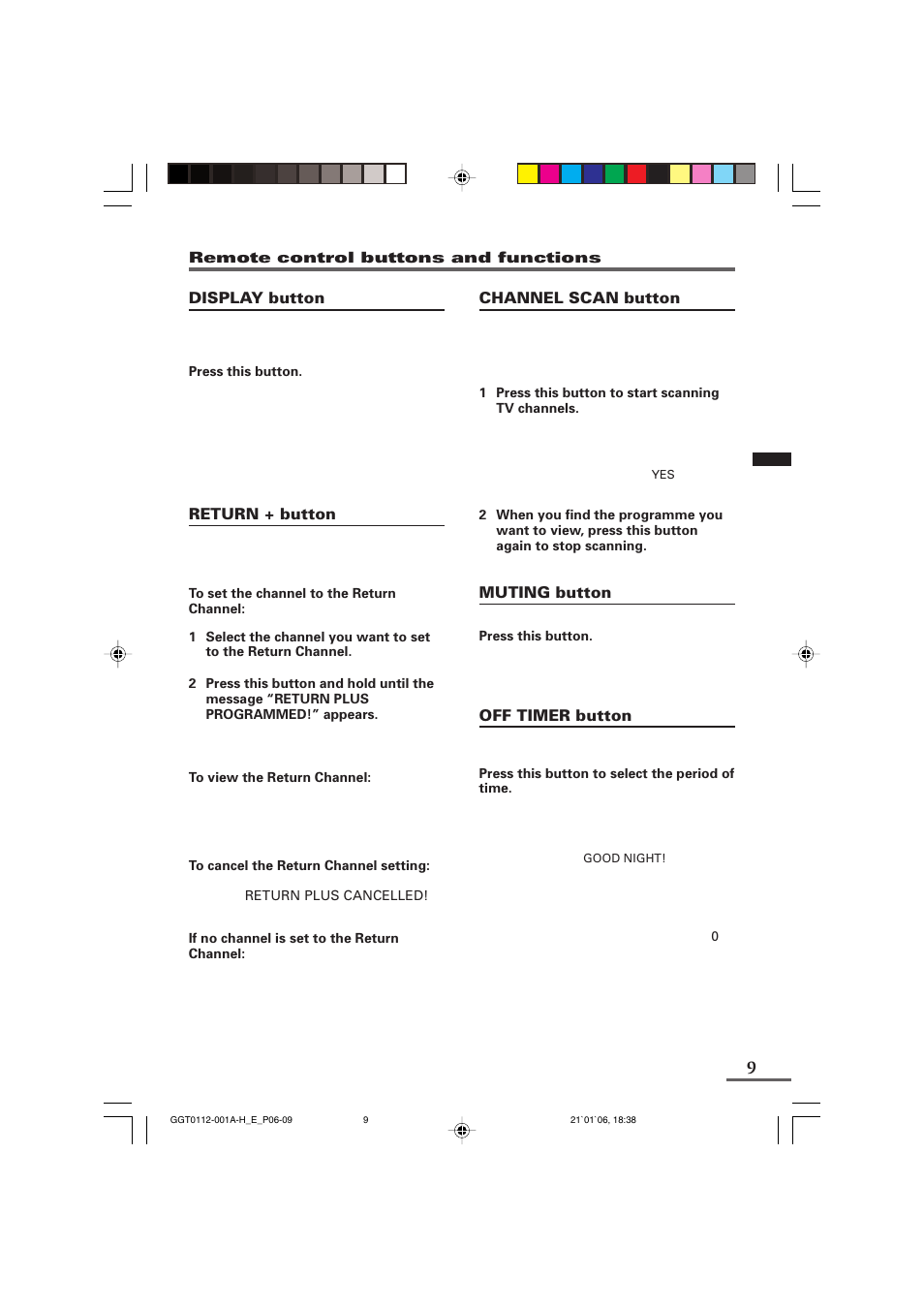 JVC AV-1406FE User Manual | Page 9 / 40