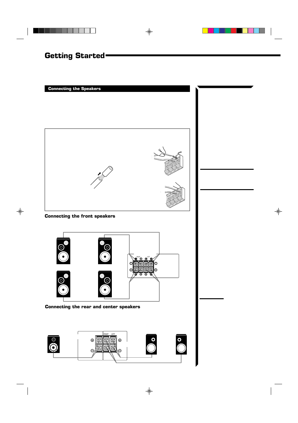 Getting started | JVC RX-554VBK User Manual | Page 10 / 44