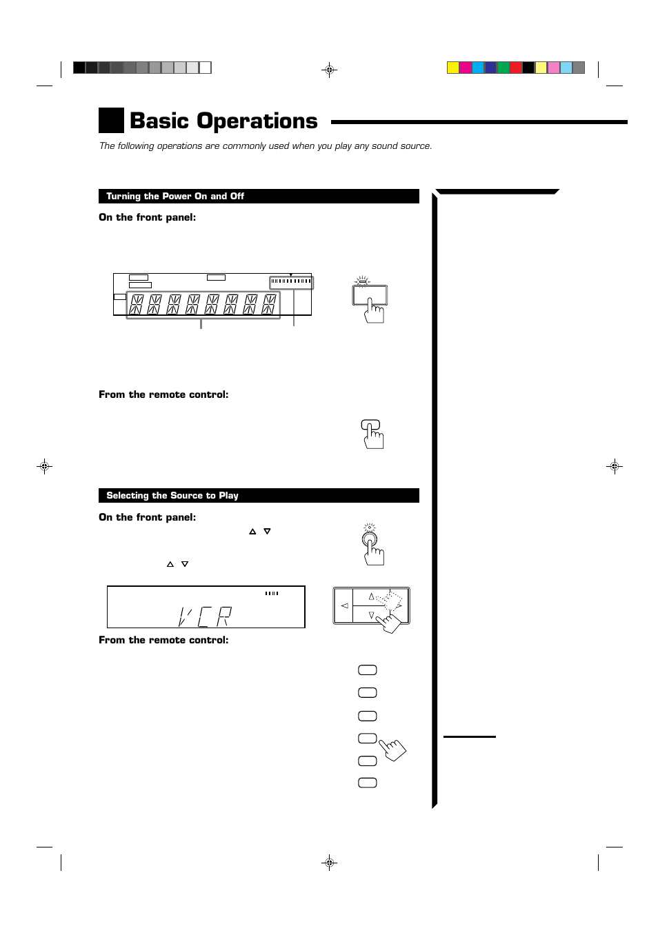 Basic operations | JVC RX-554VBK User Manual | Page 14 / 44