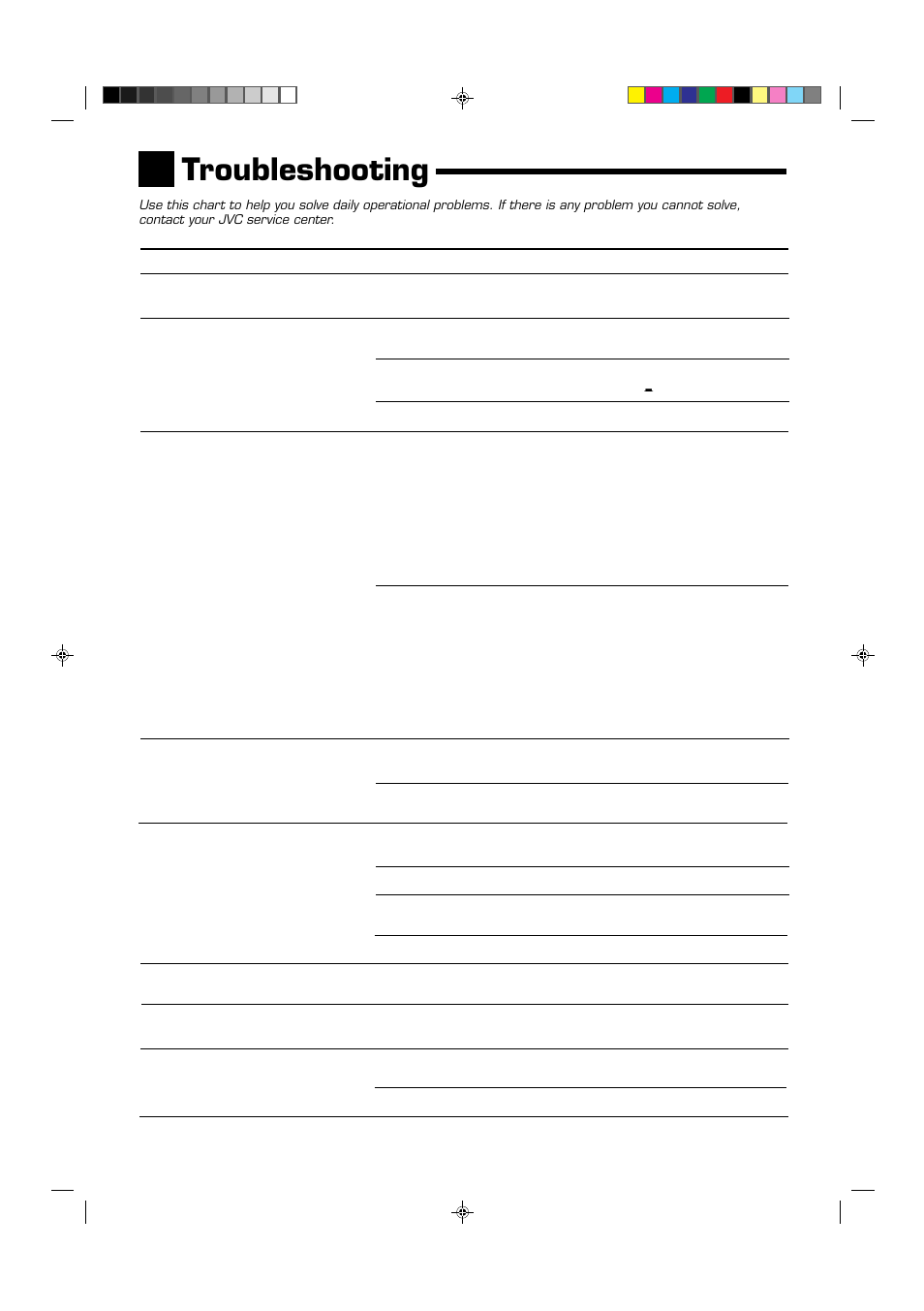 Troubleshooting | JVC RX-554VBK User Manual | Page 39 / 44
