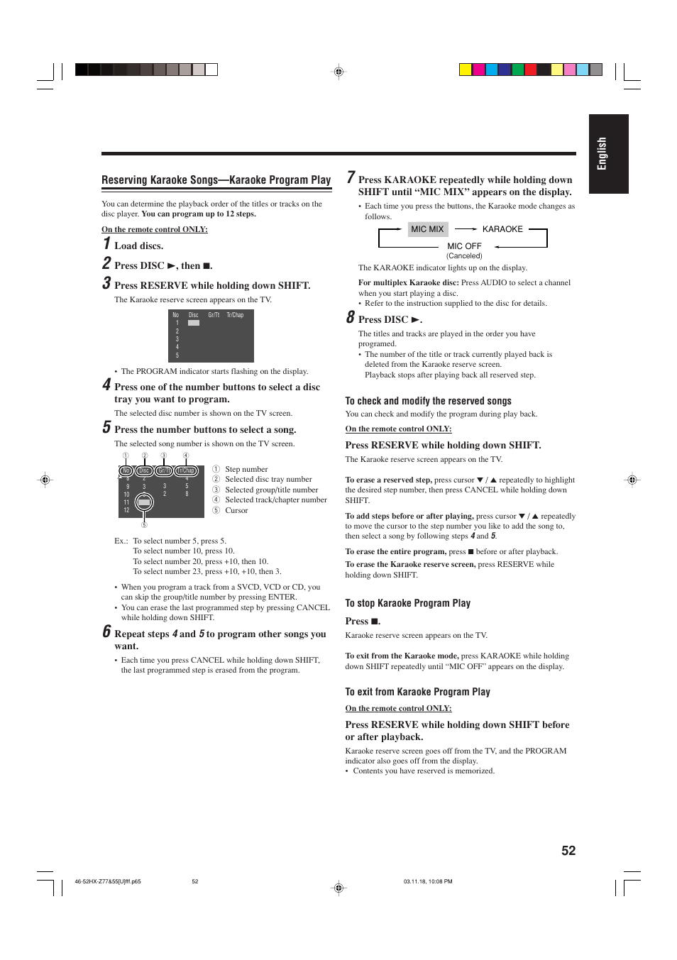 JVC CA-HXZ55D User Manual | Page 57 / 78