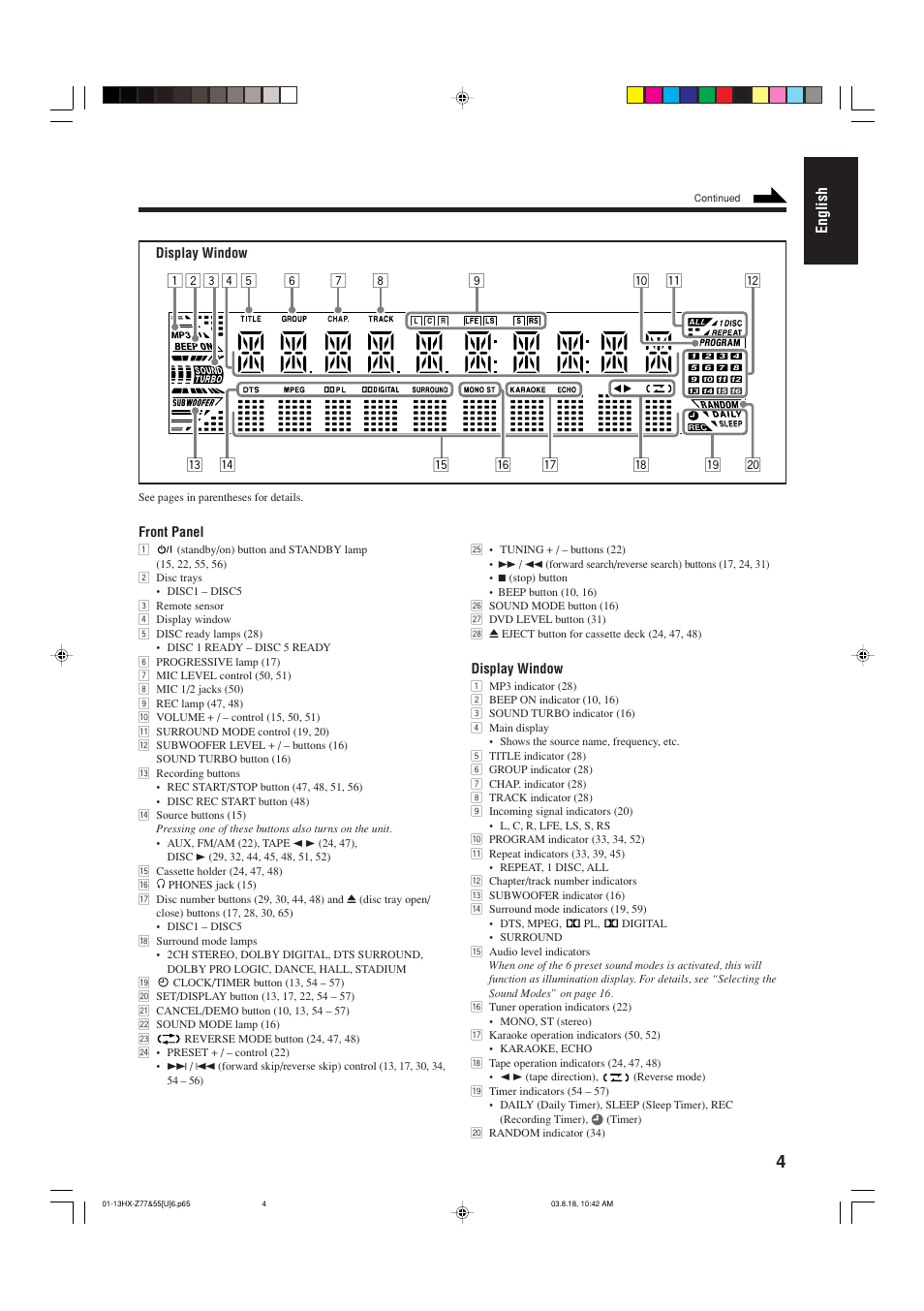 JVC CA-HXZ55D User Manual | Page 9 / 78