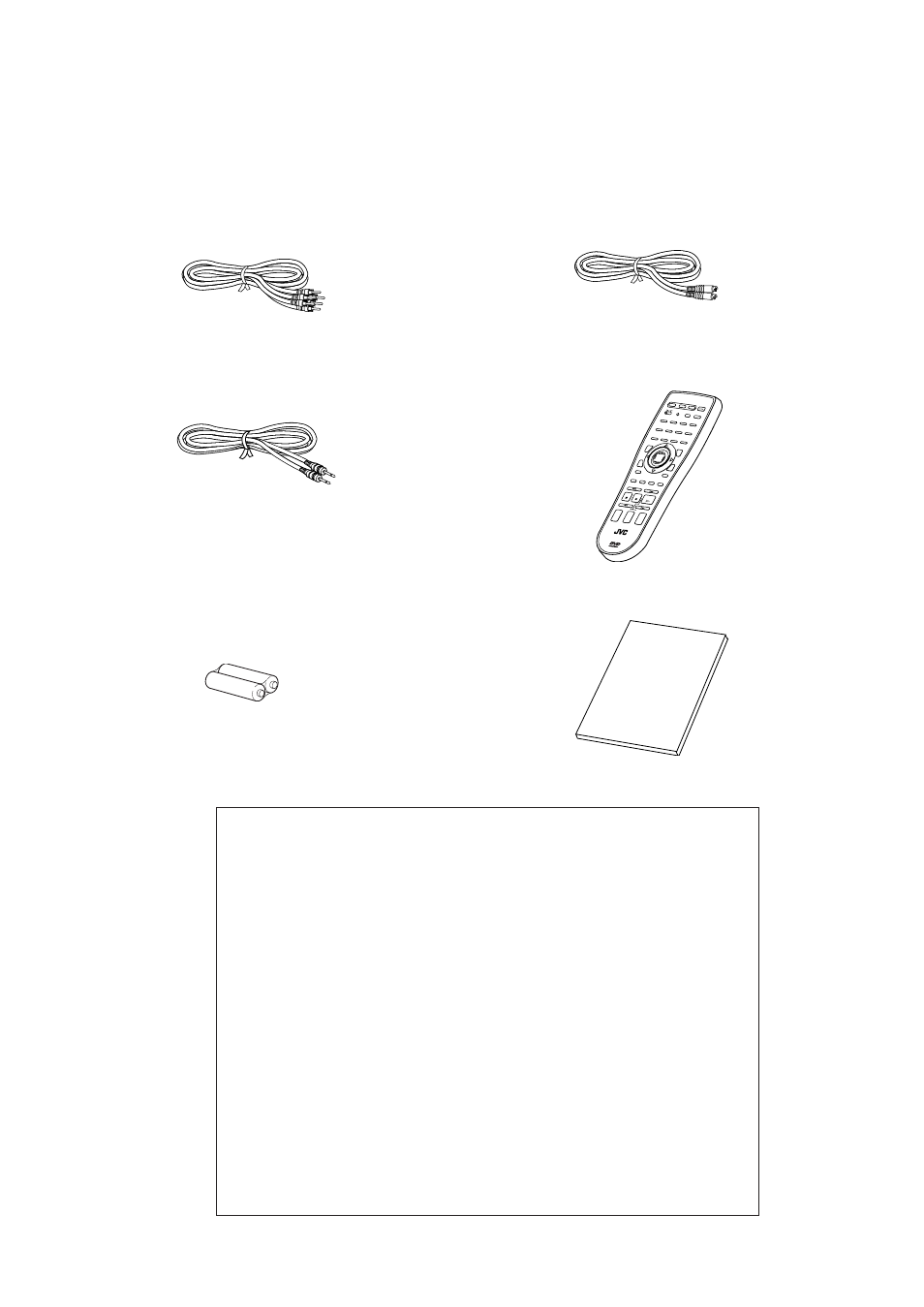 Supplied accessories | JVC XV-501BK User Manual | Page 3 / 104