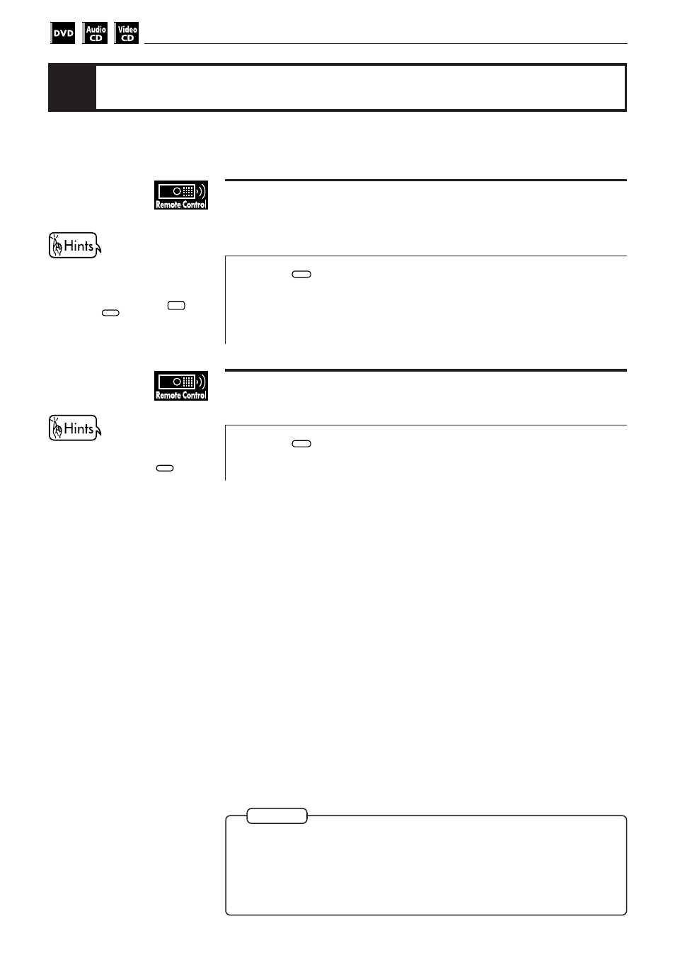 Resuming playback, Press | JVC XV-501BK User Manual | Page 34 / 104