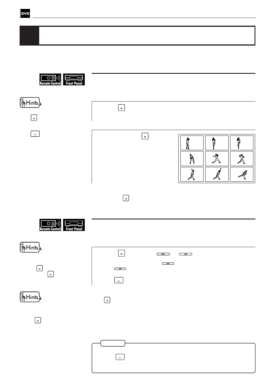 Playing in slow-motion, Press, Press and hold | For more than 1 seconds, Then press | JVC XV-501BK User Manual | Page 44 / 104