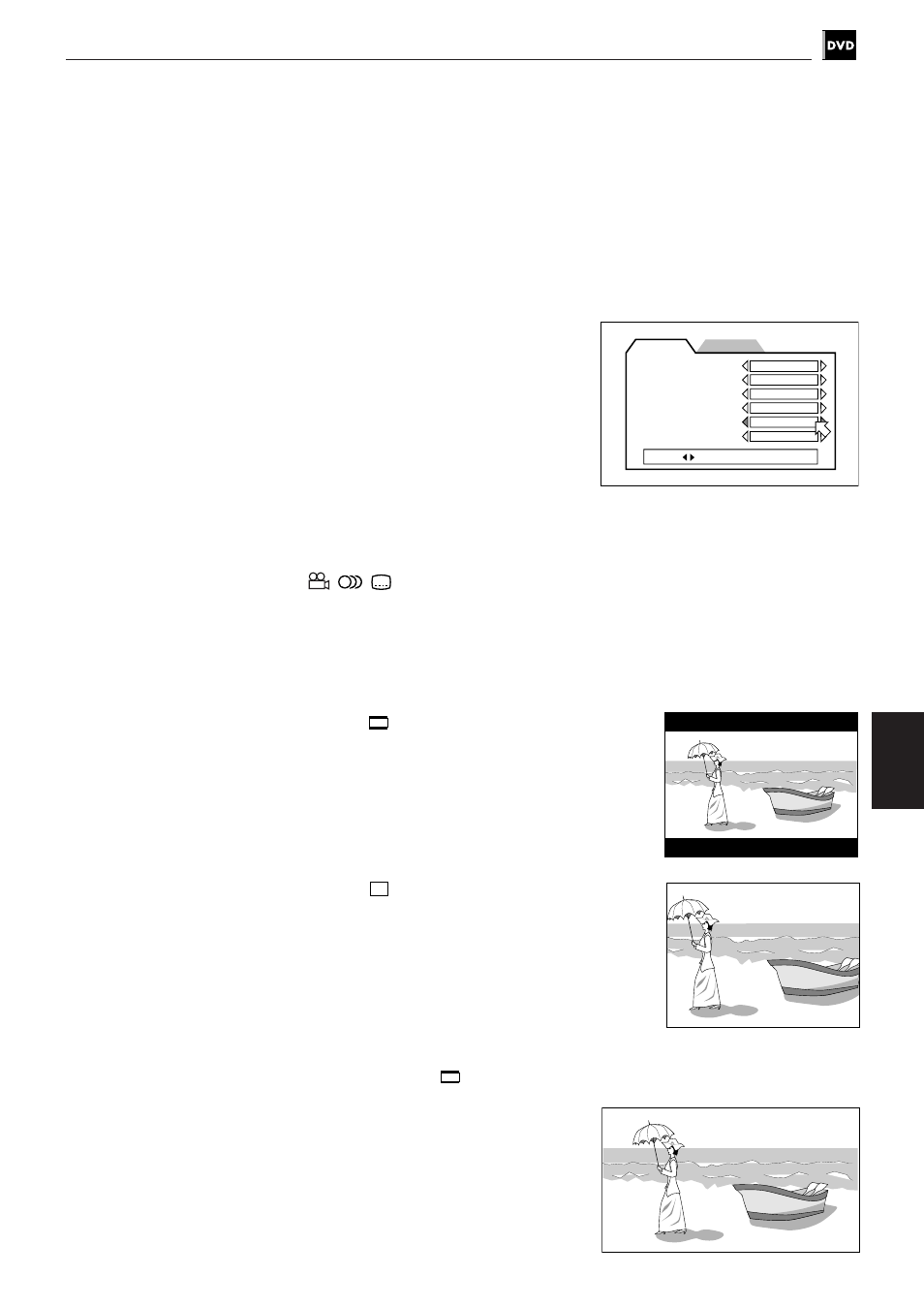On screen guide, Monitor type | JVC XV-501BK User Manual | Page 57 / 104