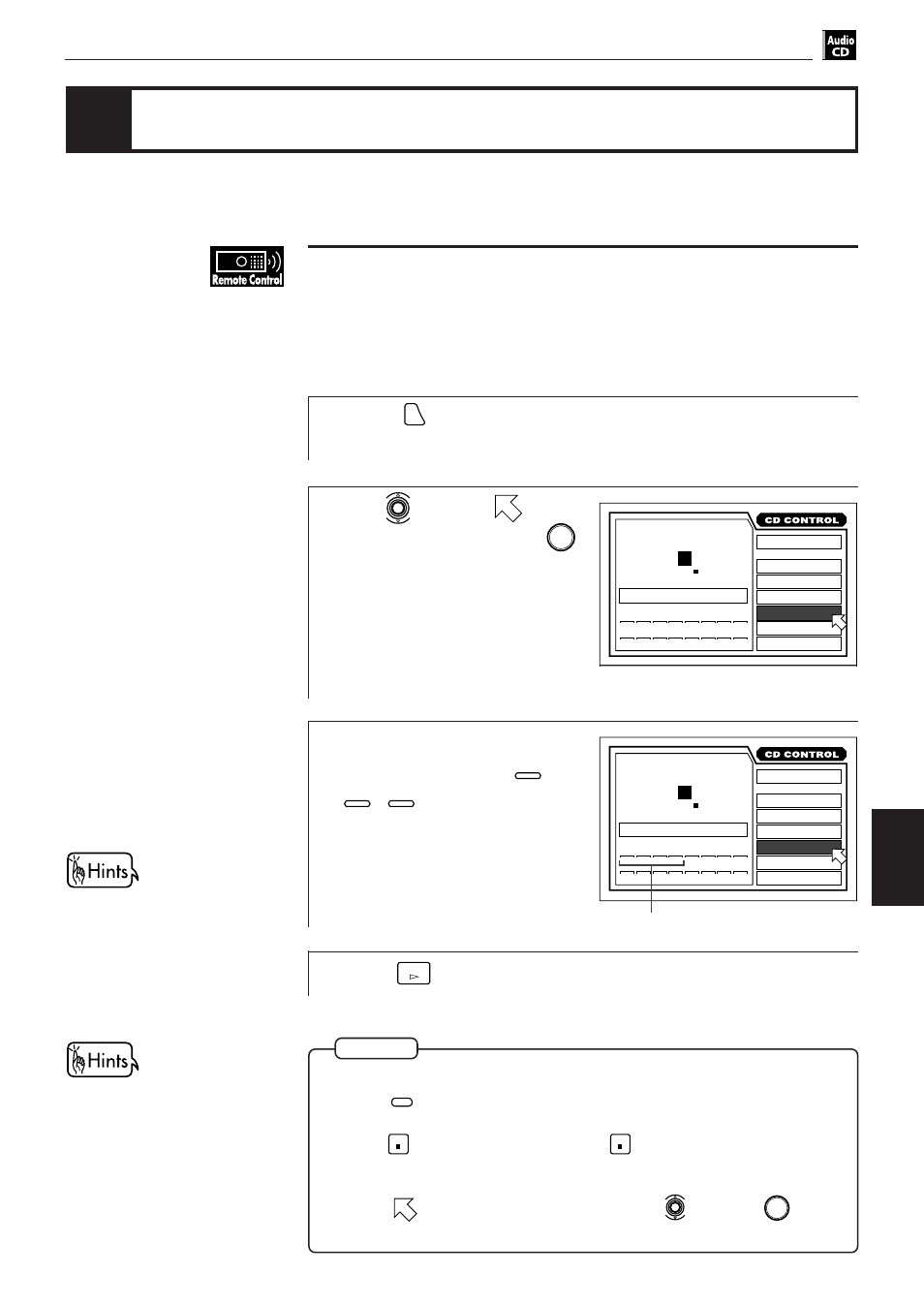 Changing the track order, Press, Use to move to [program] and press | Select the tracks in the desired order using | JVC XV-501BK User Manual | Page 69 / 104