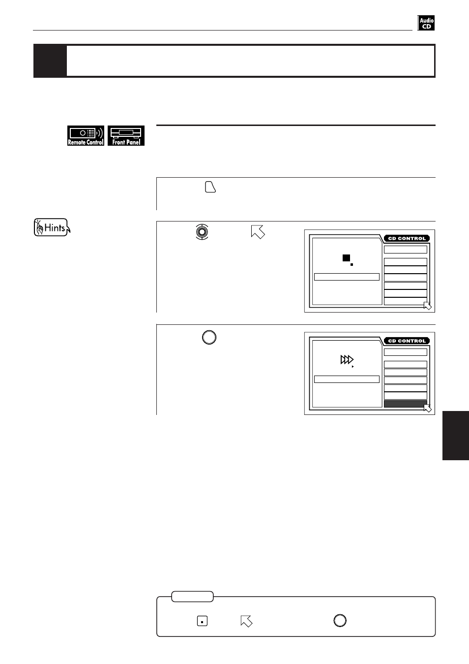 Sampling all tracks, Press, Use to move to [intro | JVC XV-501BK User Manual | Page 73 / 104
