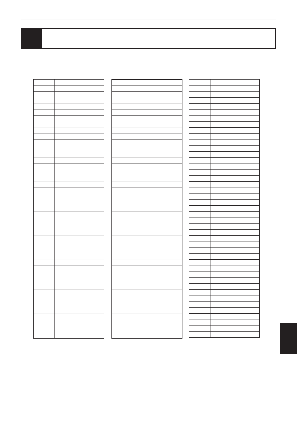 Table of languages and their abbreviations | JVC XV-501BK User Manual | Page 99 / 104