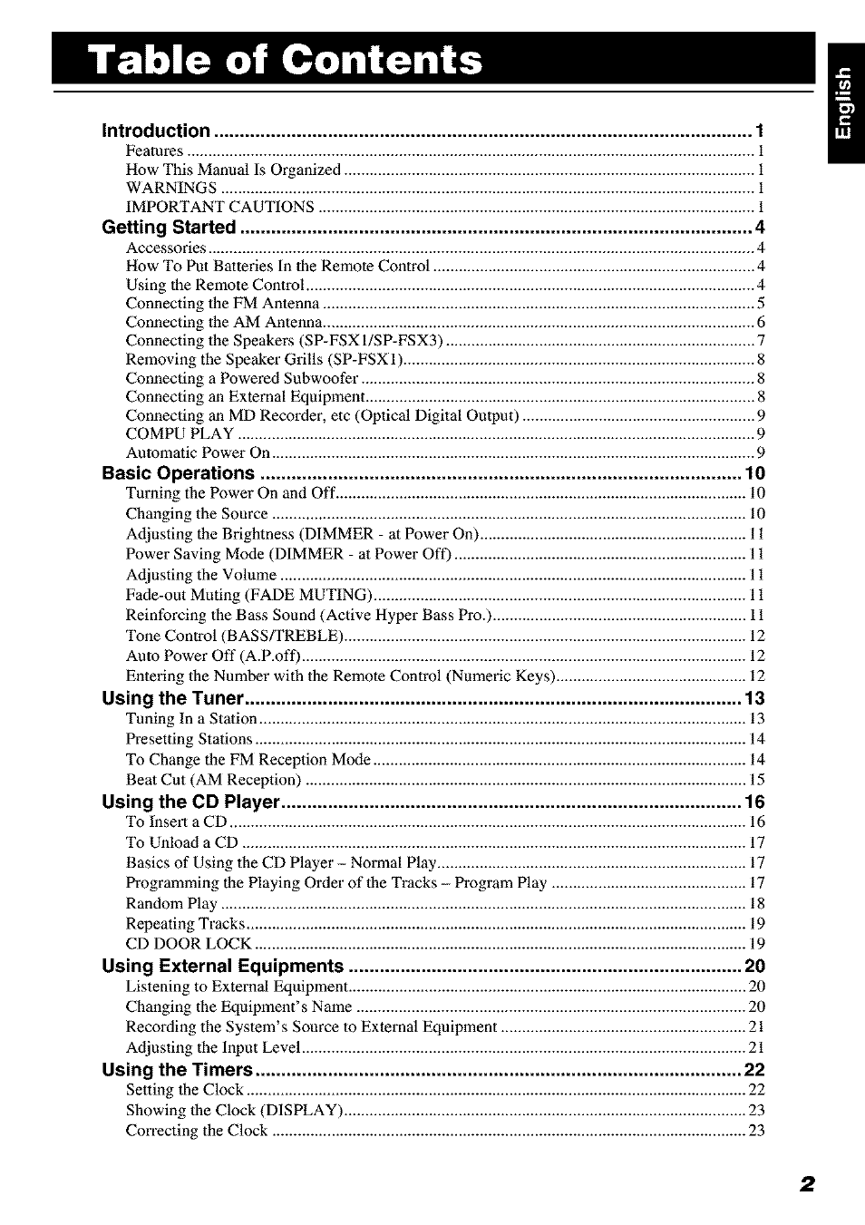 JVC FS-X 3 User Manual | Page 5 / 33