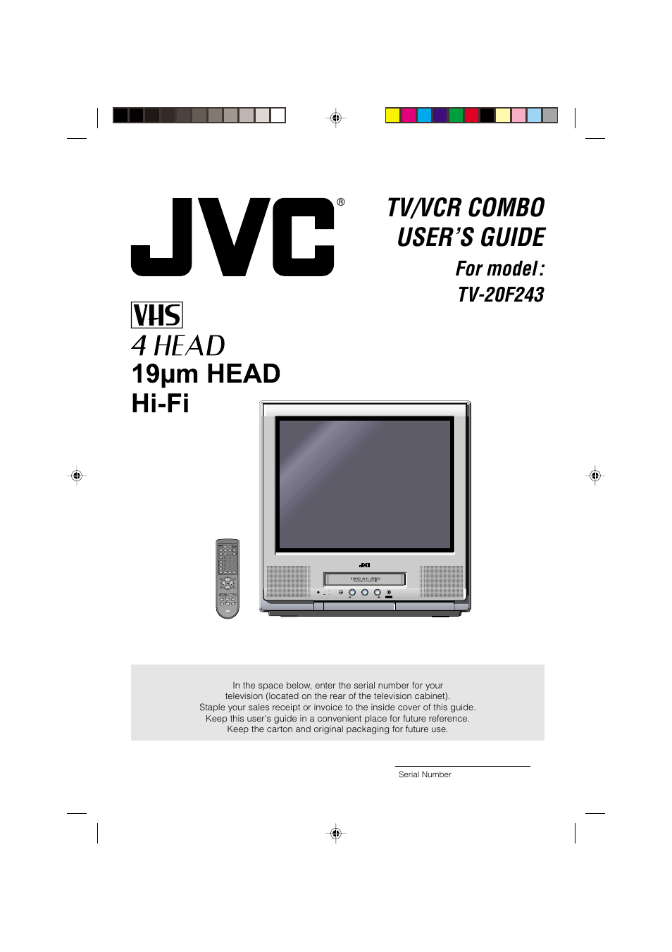 JVC TV-20F243 User Manual | 60 pages