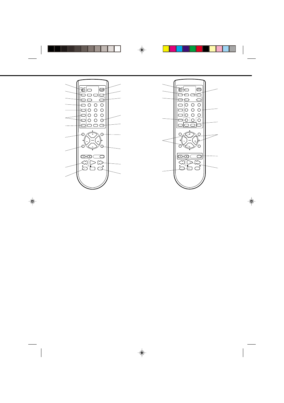 Remote control, Description of controls | JVC TV-20F243 User Manual | Page 11 / 60