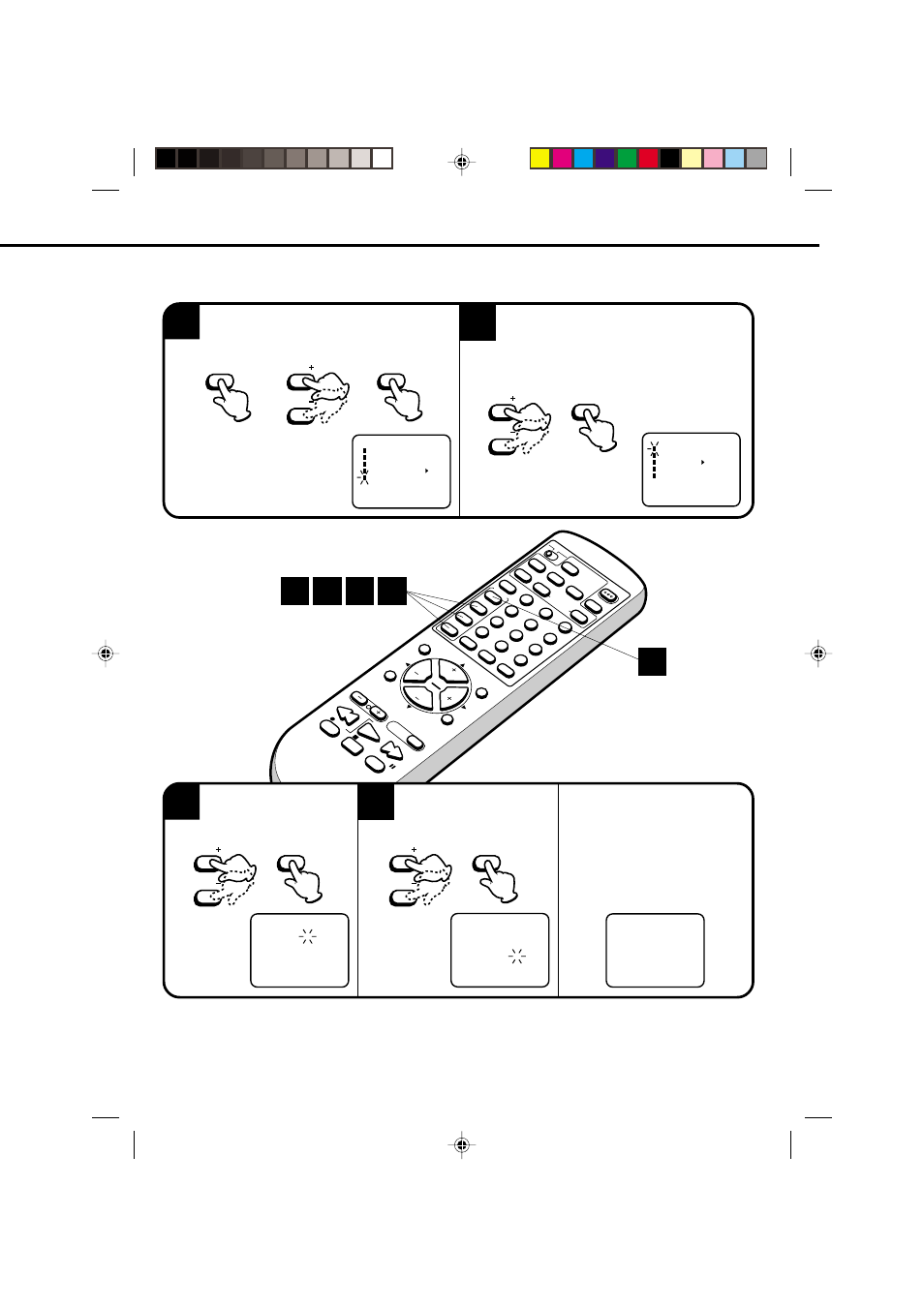 Manual clock setting | JVC TV-20F243 User Manual | Page 19 / 60