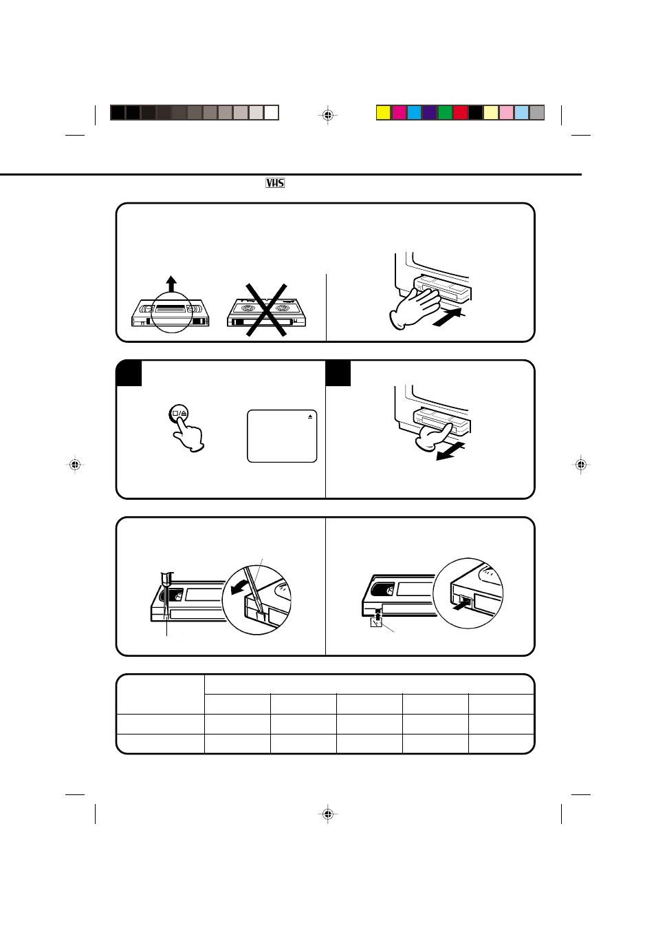 Loading and unloading a video cassette | JVC TV-20F243 User Manual | Page 37 / 60