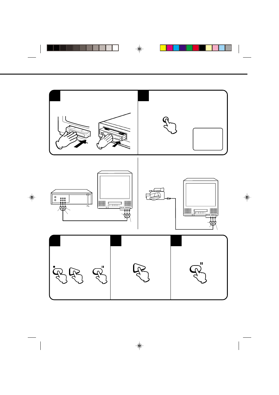 Duplicating a video tape | JVC TV-20F243 User Manual | Page 53 / 60