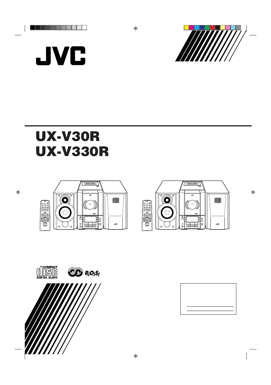 JVC UX-V330R User Manual | 29 pages