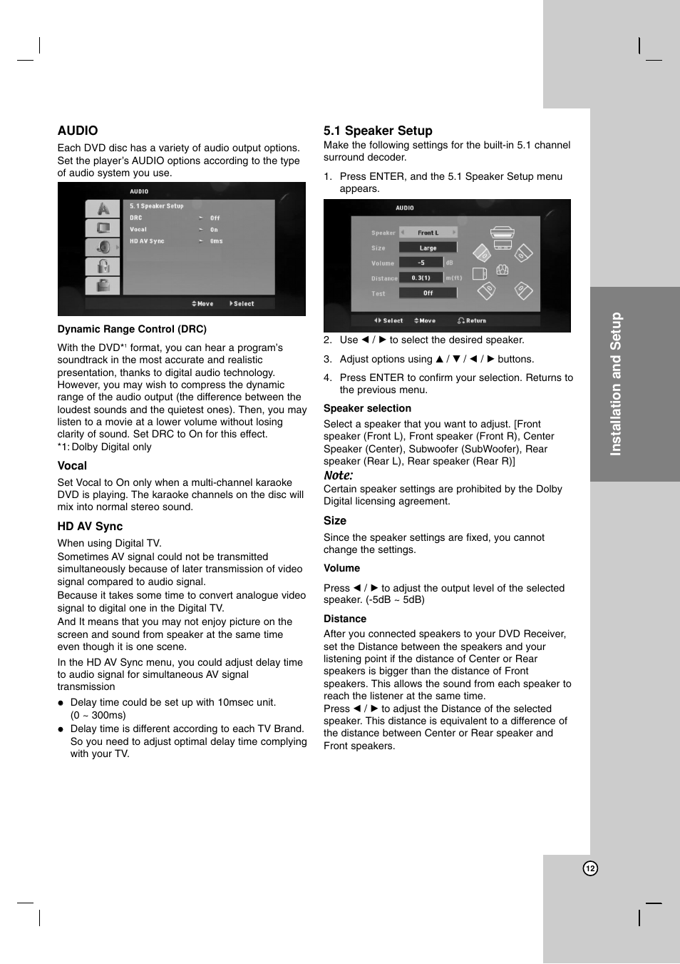 Operation reference introduction, Installation and setup | JVC SP-THG61F User Manual | Page 15 / 29