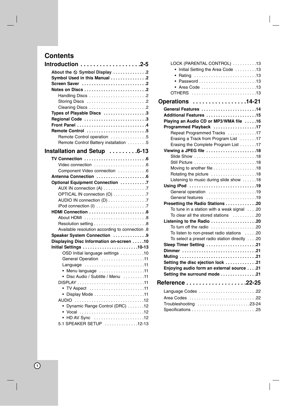 JVC SP-THG61F User Manual | Page 4 / 29