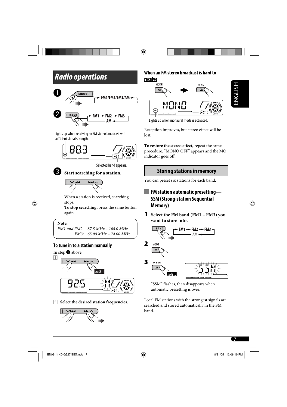 Radio operations | JVC KD-AR470 User Manual | Page 117 / 140