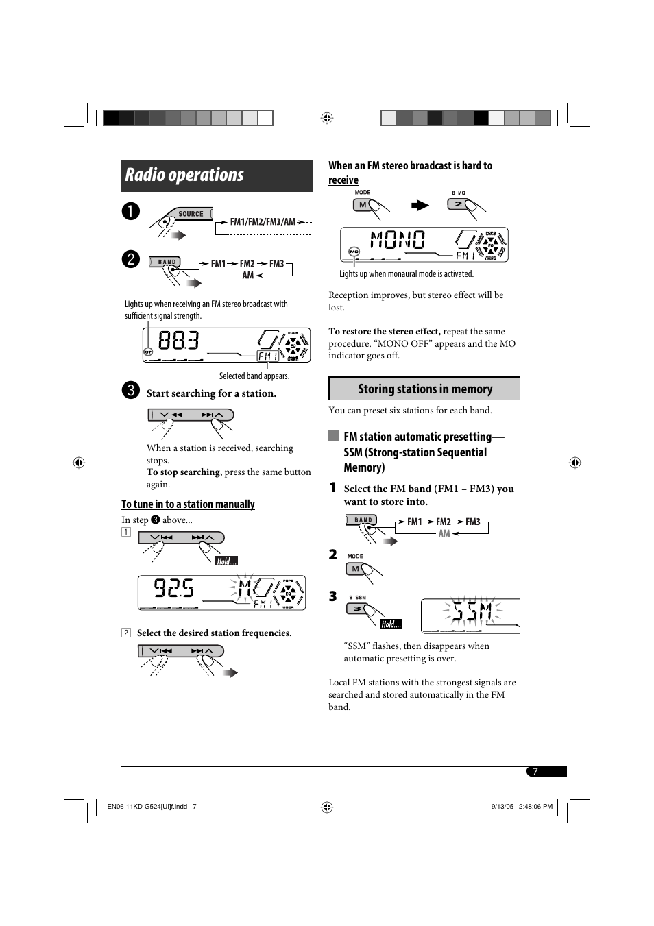 Radio operations | JVC KD-AR470 User Manual | Page 67 / 140