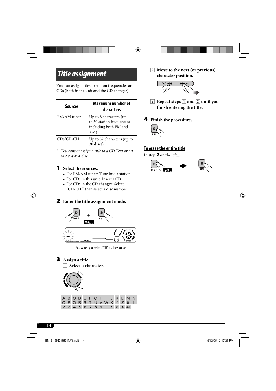 Title assignment | JVC KD-AR470 User Manual | Page 74 / 140