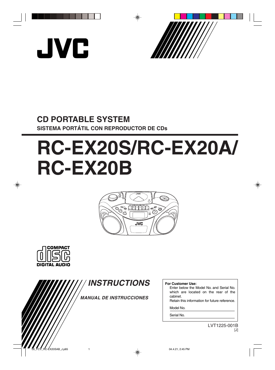 JVC RC-EX20S User Manual | 46 pages