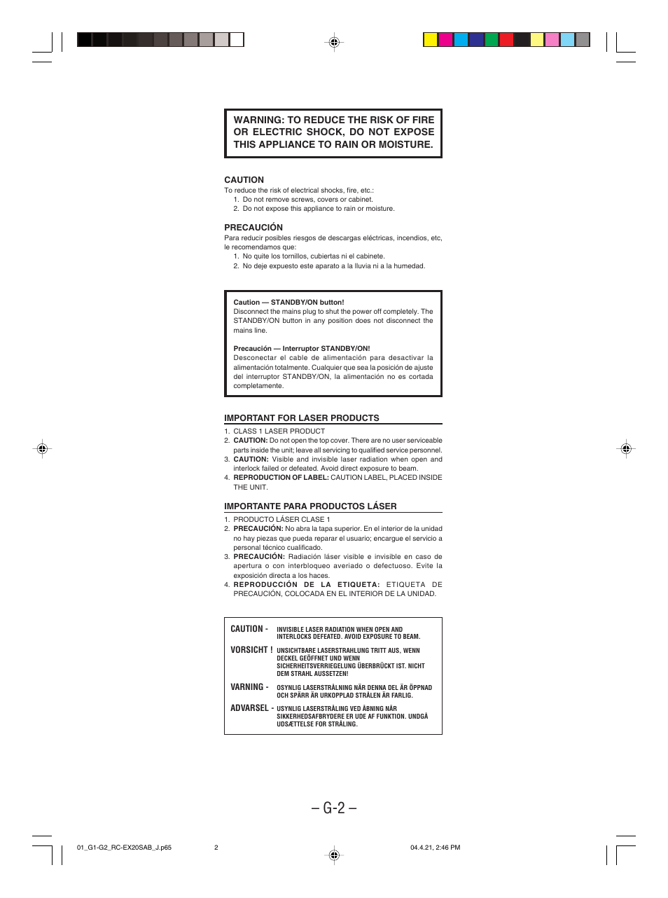 JVC RC-EX20S User Manual | Page 3 / 46