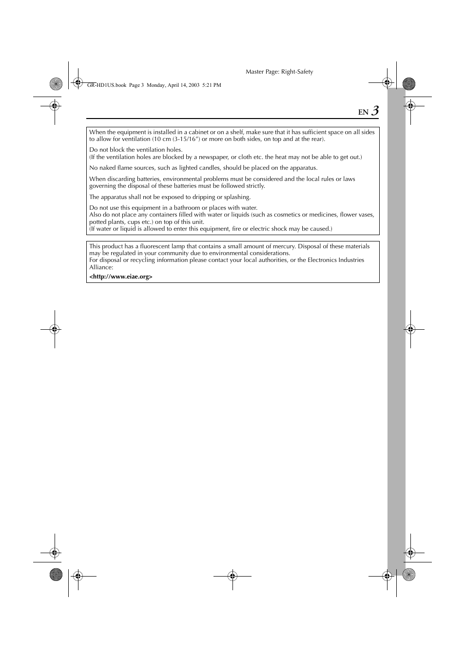 JVC 0503-FO-ID-VP User Manual | Page 3 / 114