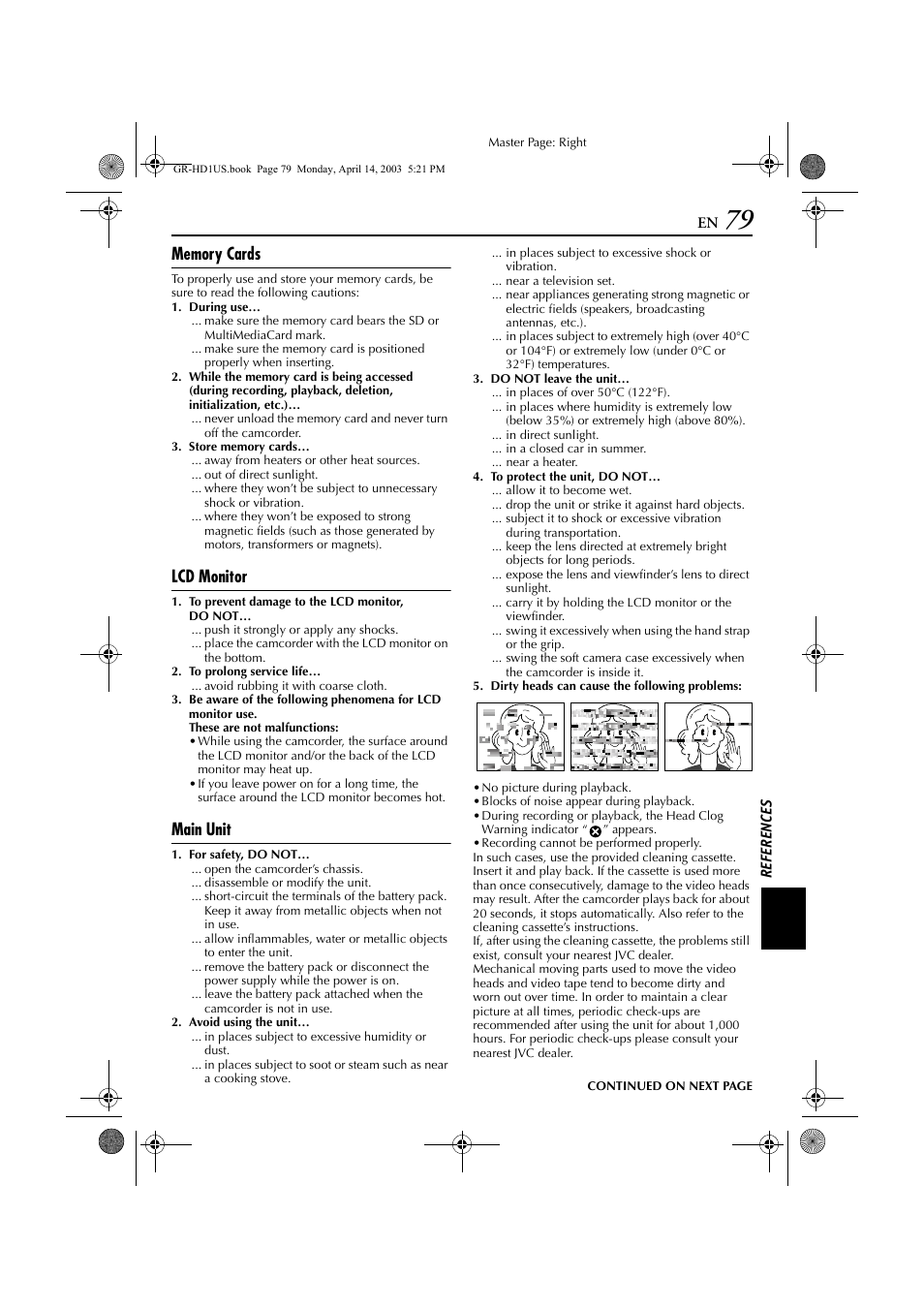 R details, Pg. 79, Lcd monitor | Main unit | JVC 0503-FO-ID-VP User Manual | Page 79 / 114