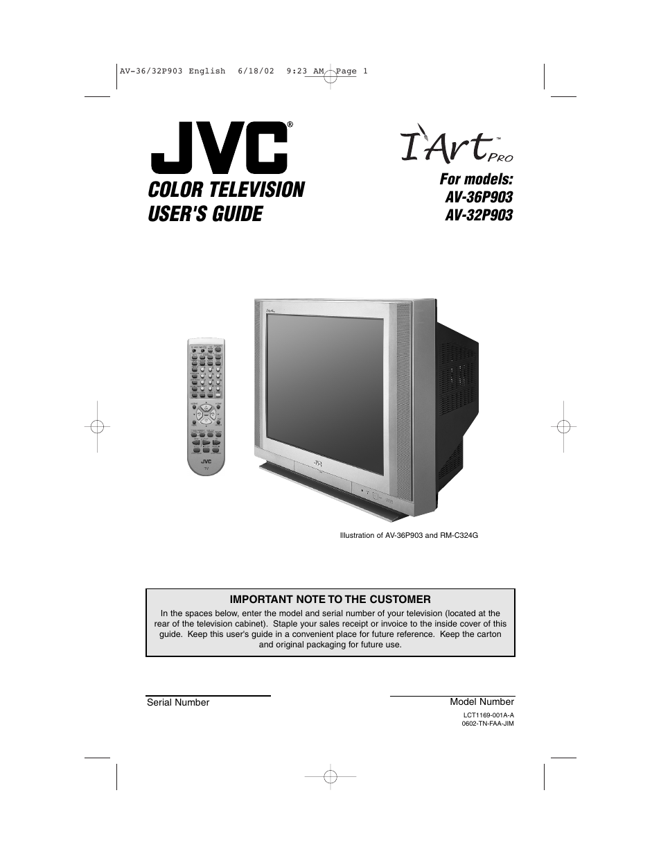 JVC AV 32P903 User Manual | 60 pages