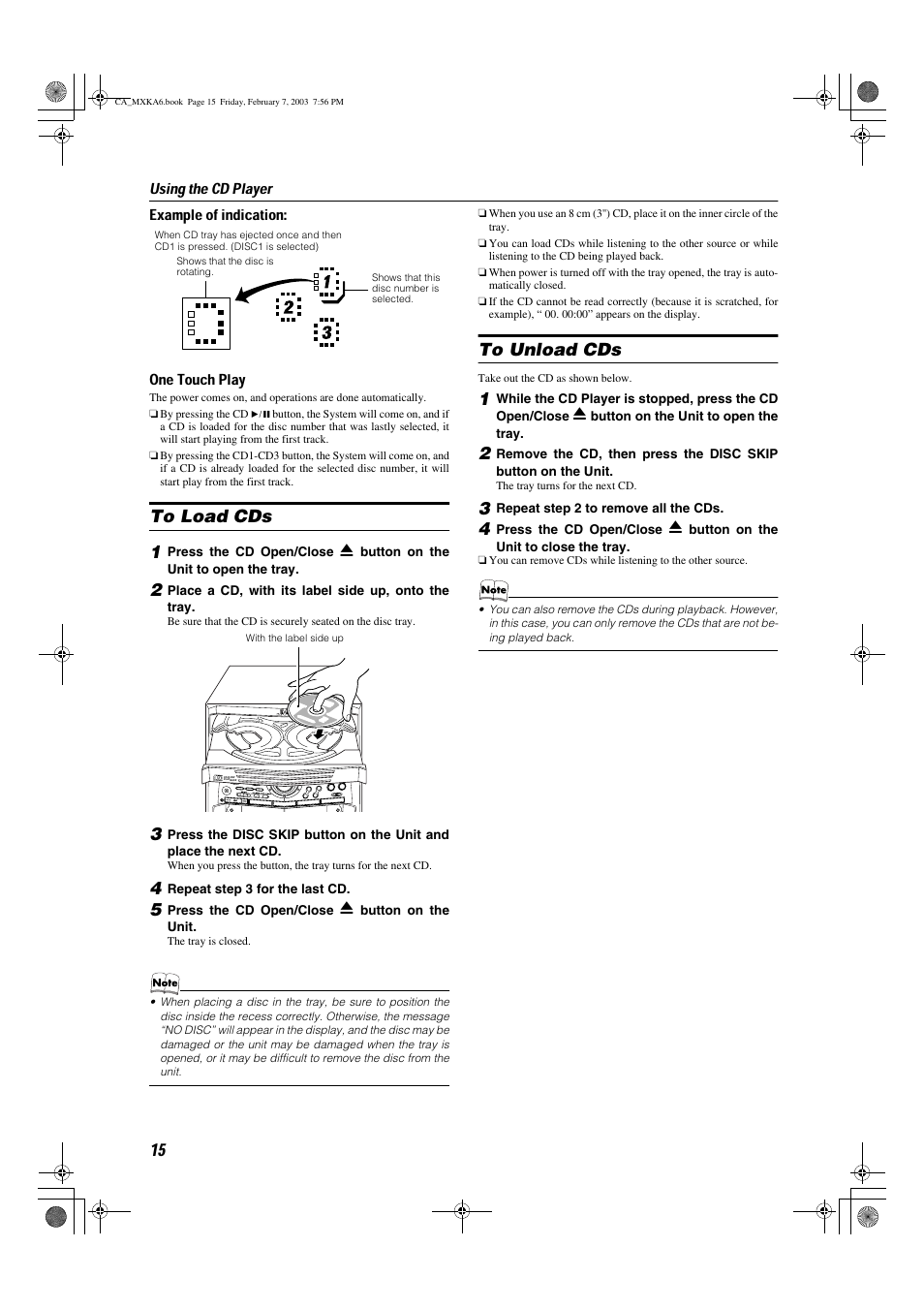 JVC CA-MXKA6 User Manual | Page 18 / 39