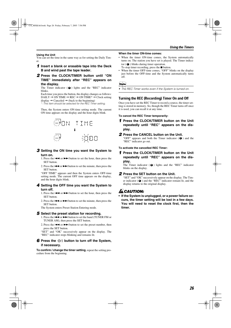 JVC CA-MXKA6 User Manual | Page 29 / 39