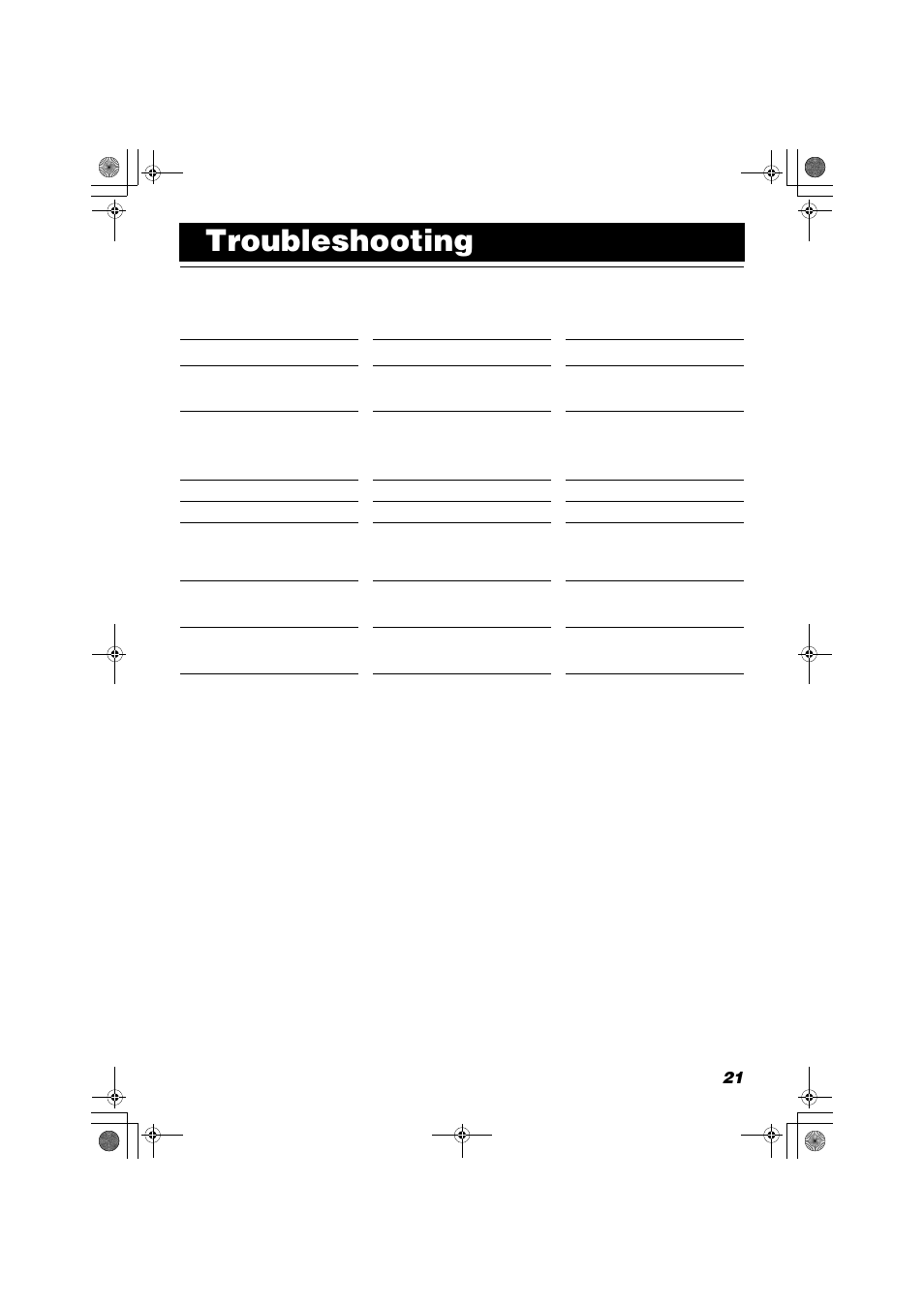 Troubleshooting | JVC FS-SD990 User Manual | Page 23 / 27