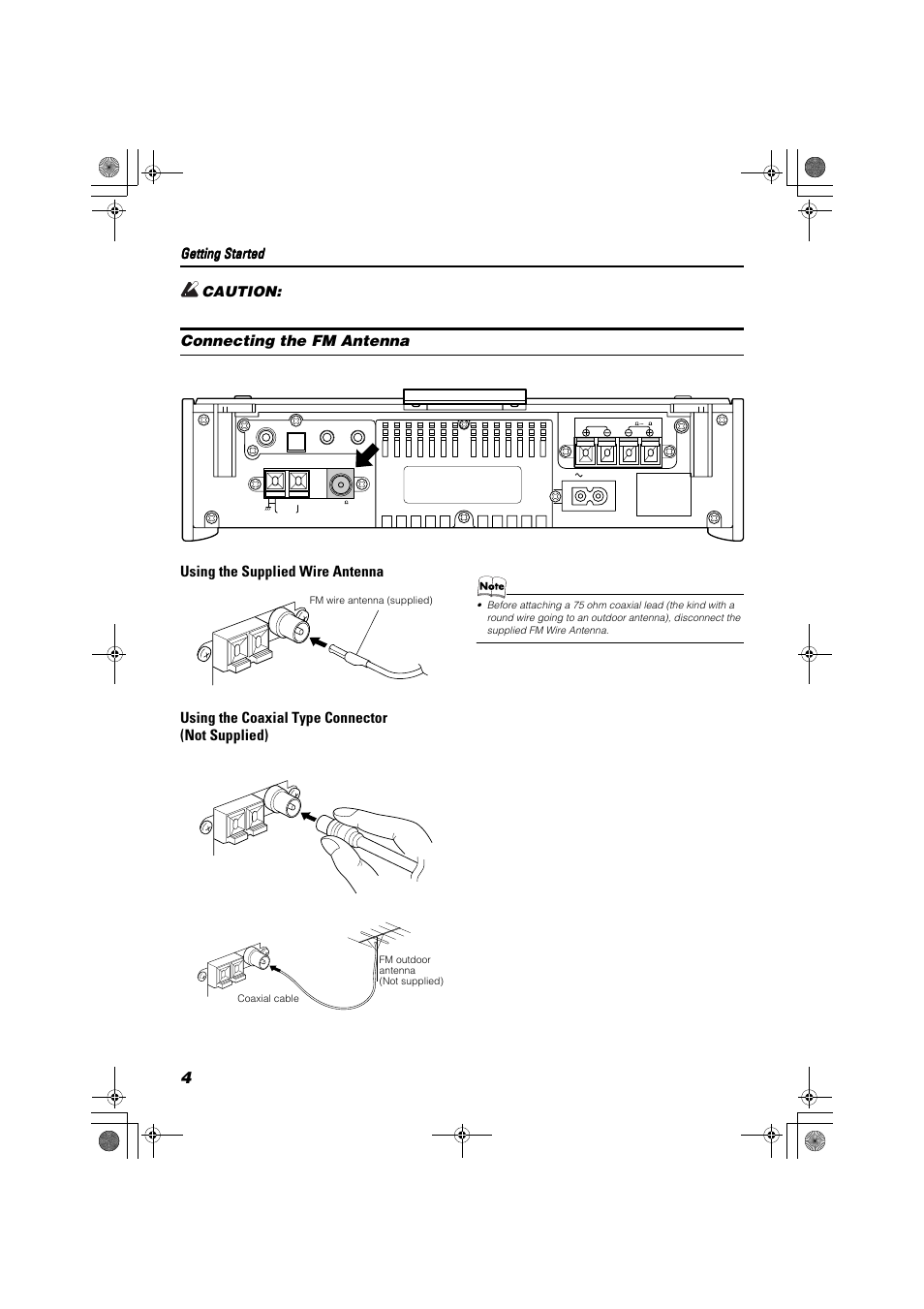 Getting started | JVC FS-SD990 User Manual | Page 6 / 27