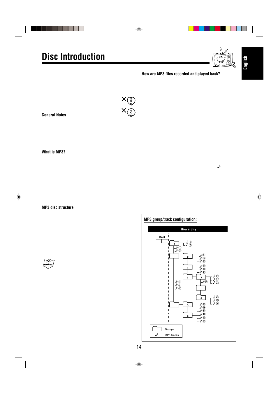 Disc introduction, English | JVC CA-UXL36V User Manual | Page 17 / 36