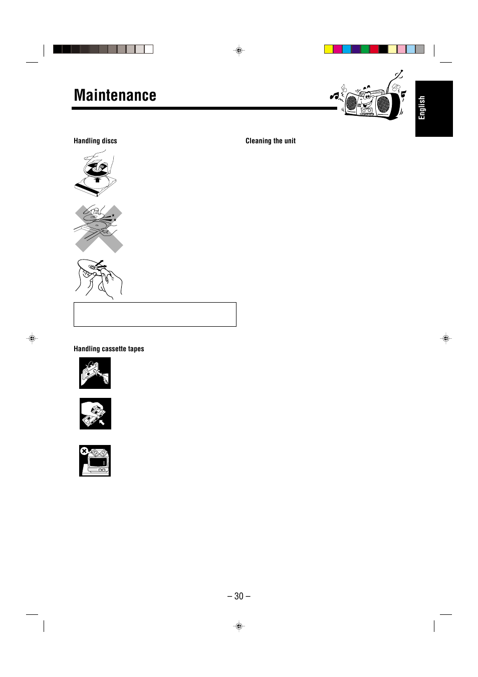 Maintenance | JVC CA-UXL36V User Manual | Page 33 / 36