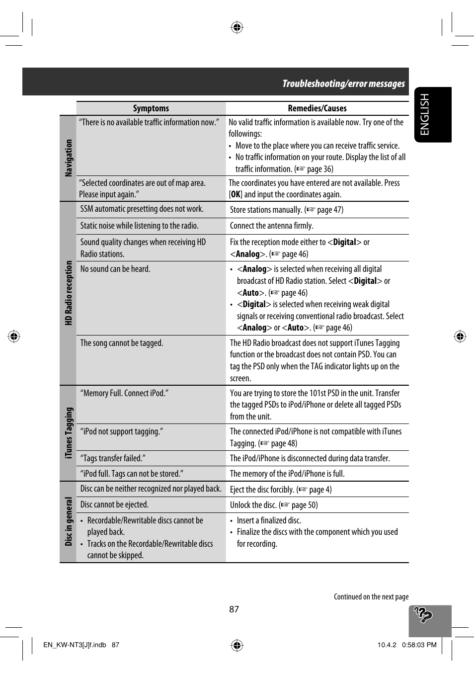 English | JVC KW-NT3HD User Manual | Page 87 / 281