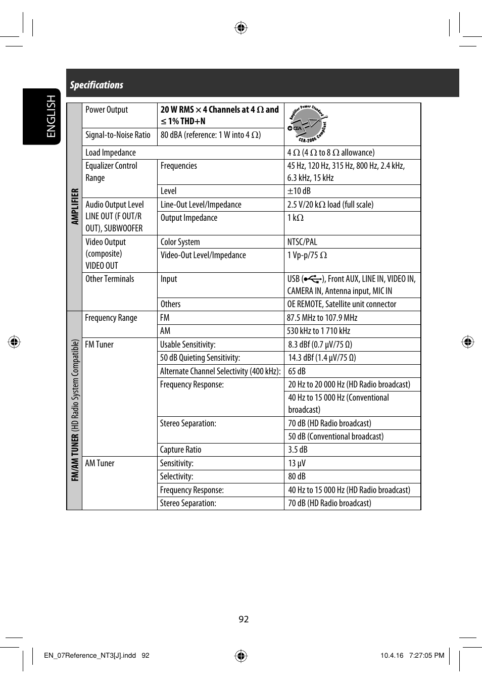 English | JVC KW-NT3HD User Manual | Page 92 / 281