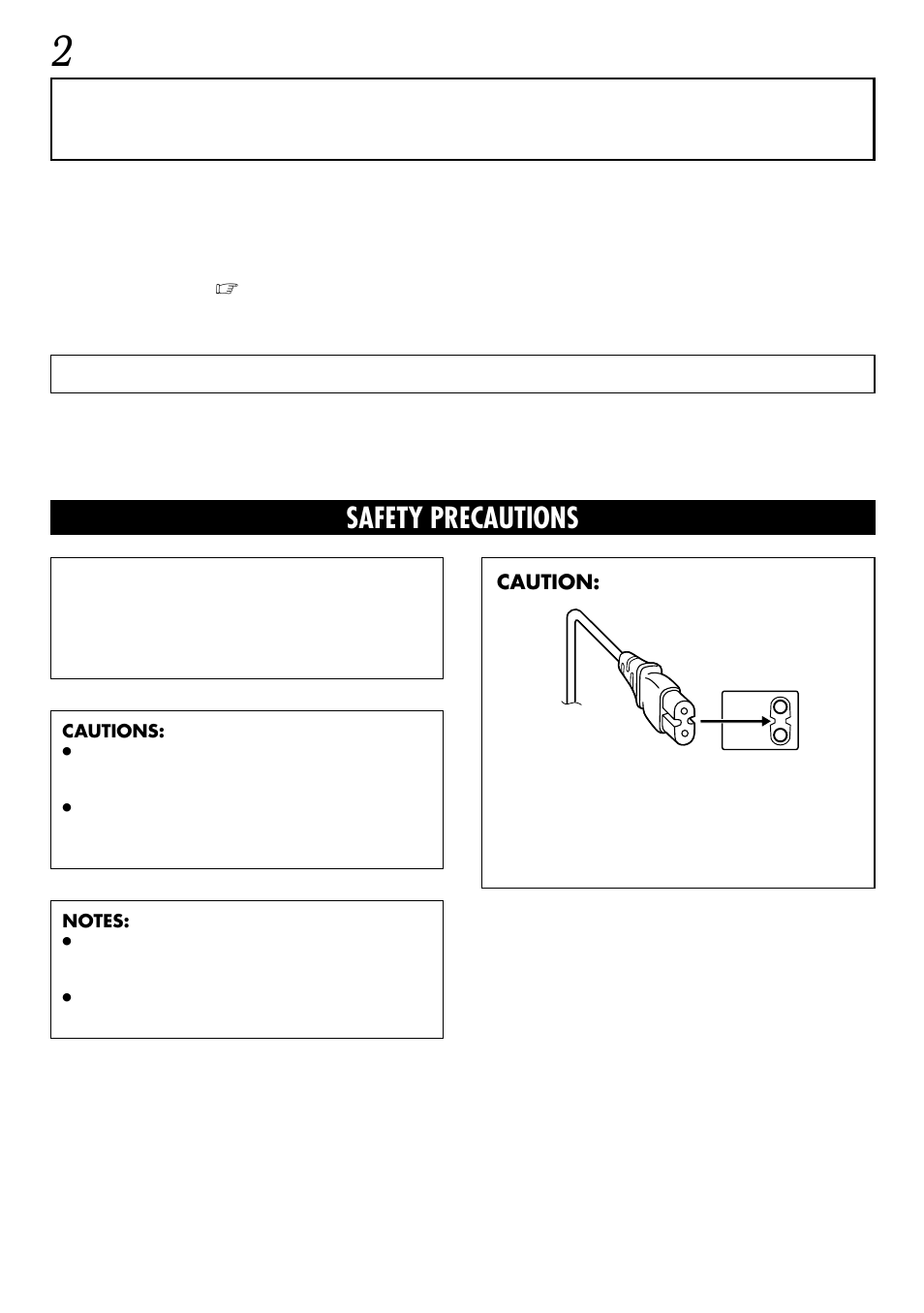 Safety precautions | JVC GR-DVL155 User Manual | Page 2 / 68