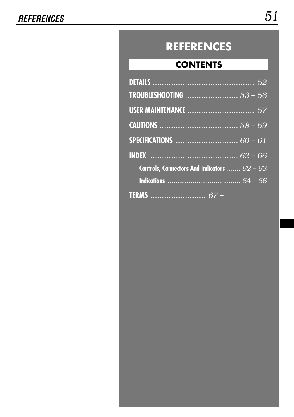 References | JVC GR-DVL155 User Manual | Page 51 / 68