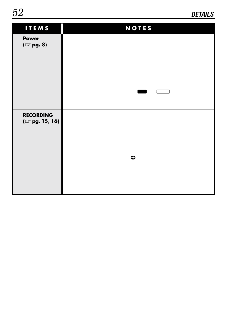 Details | JVC GR-DVL155 User Manual | Page 52 / 68