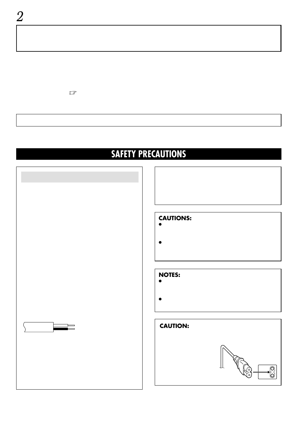 Safety precautions | JVC GR-DVL160 User Manual | Page 2 / 88