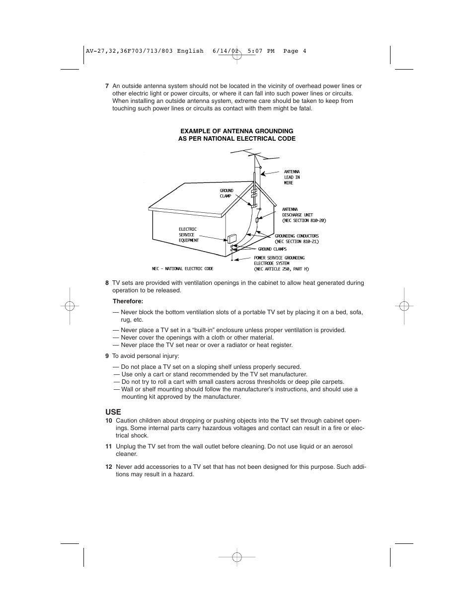 JVC AV-27F803 User Manual | Page 4 / 56