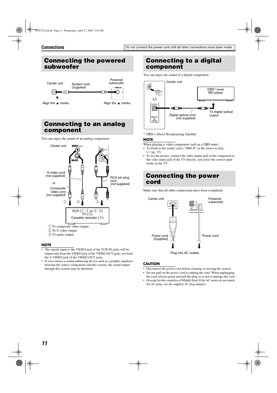 JVC SP-THS77C User Manual | Page 14 / 46