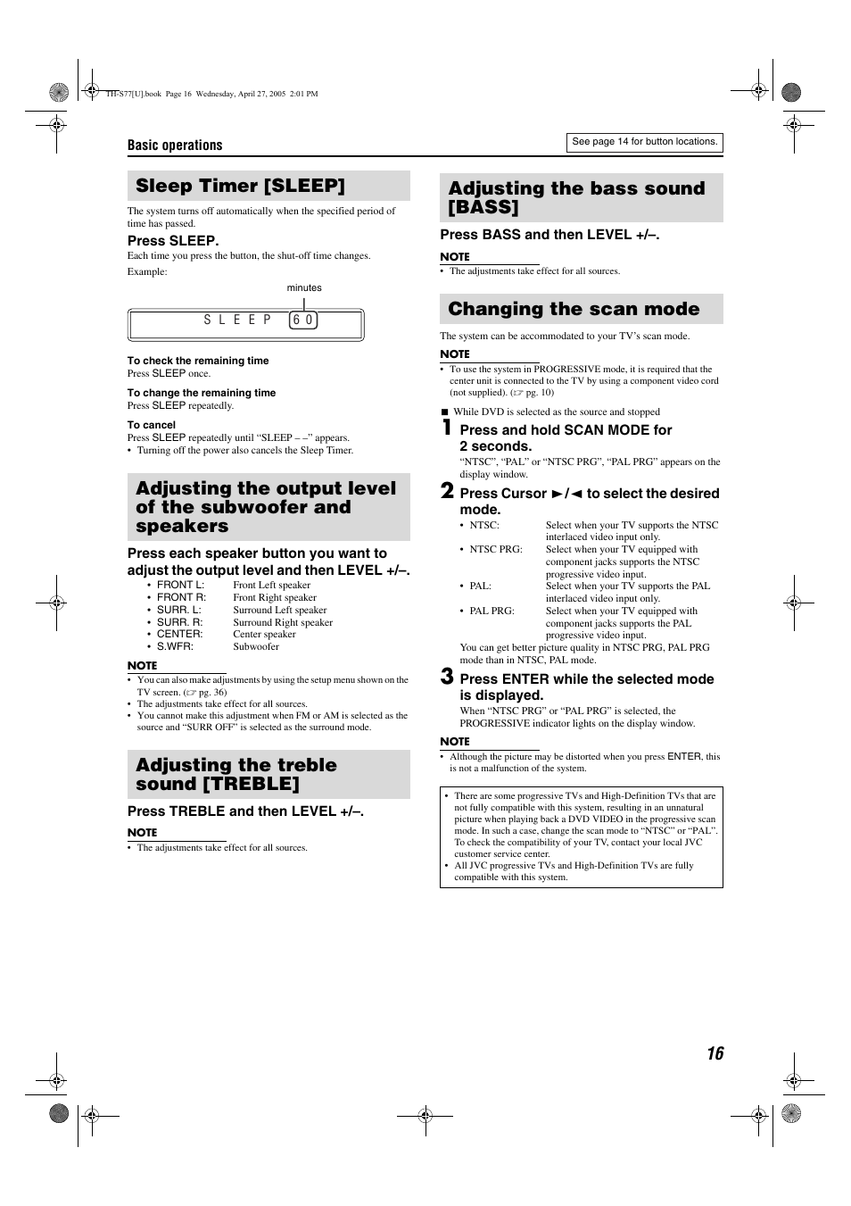 JVC SP-THS77C User Manual | Page 19 / 46