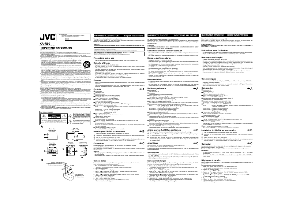 JVC KA-R60 User Manual | 2 pages