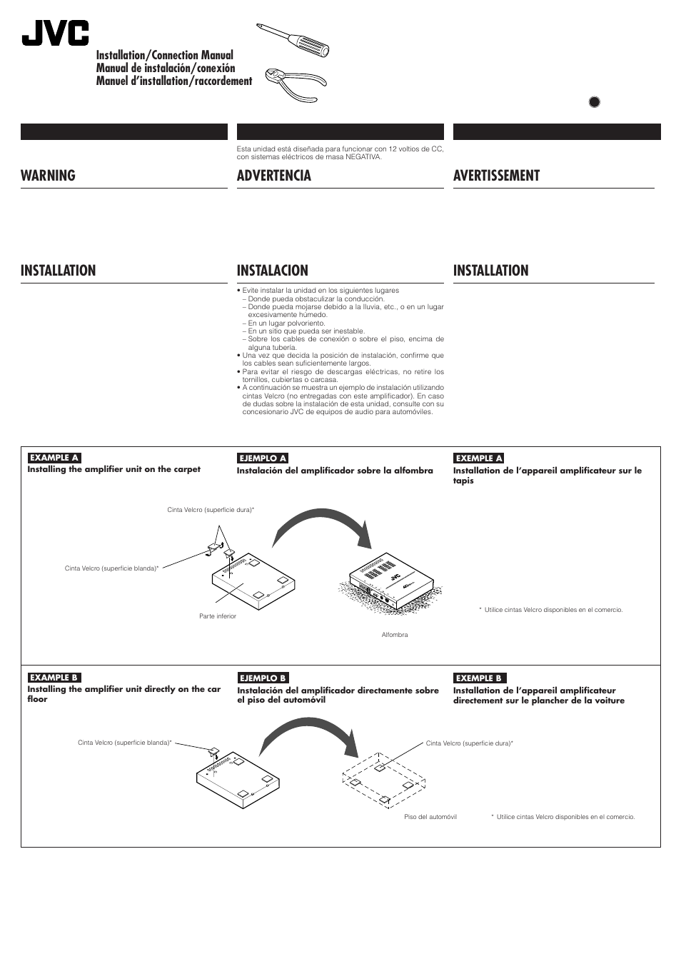 JVC KV-RA2 User Manual | 4 pages