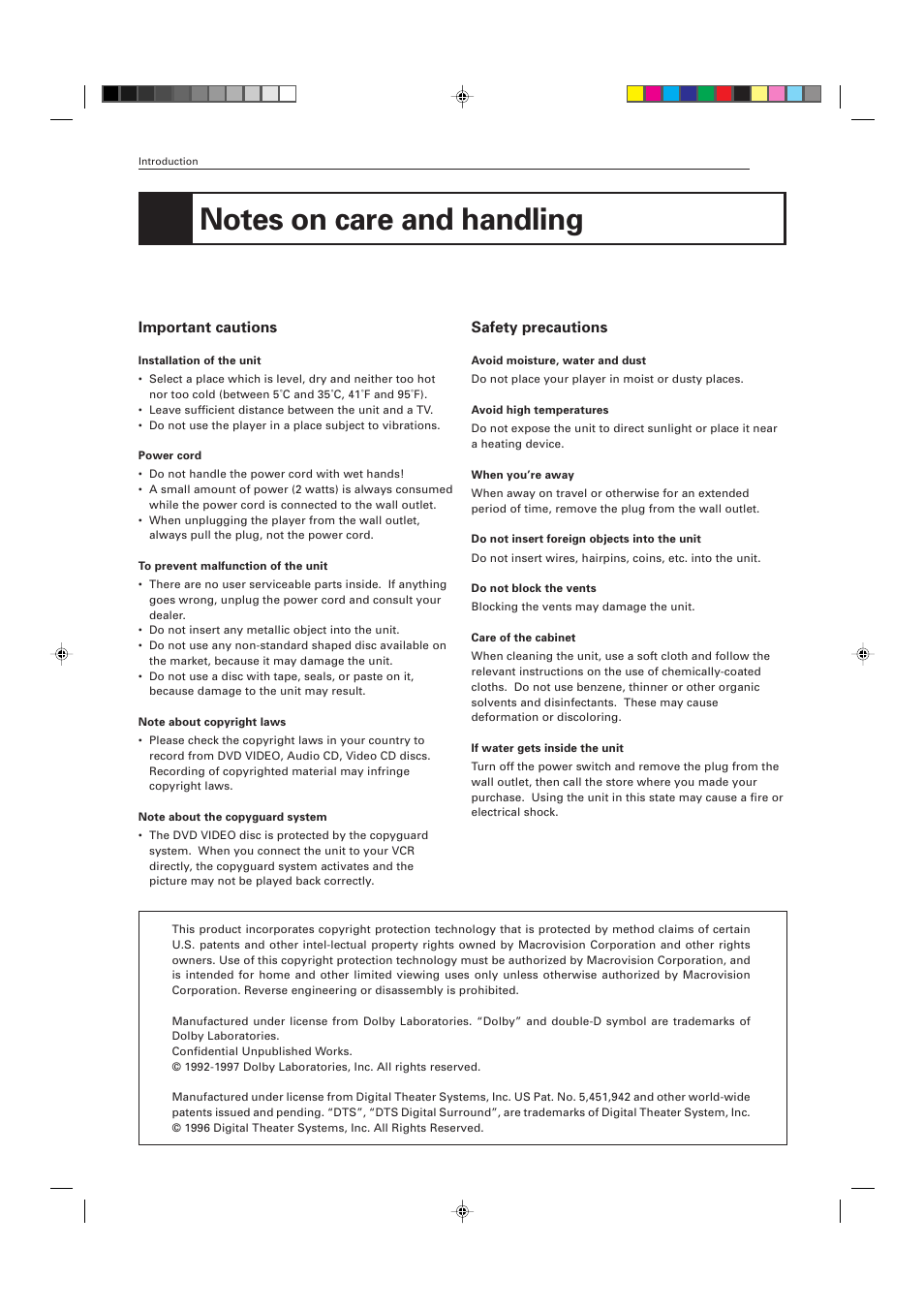 Important cautions, Safety precautions | JVC XV-K505GD User Manual | Page 8 / 109